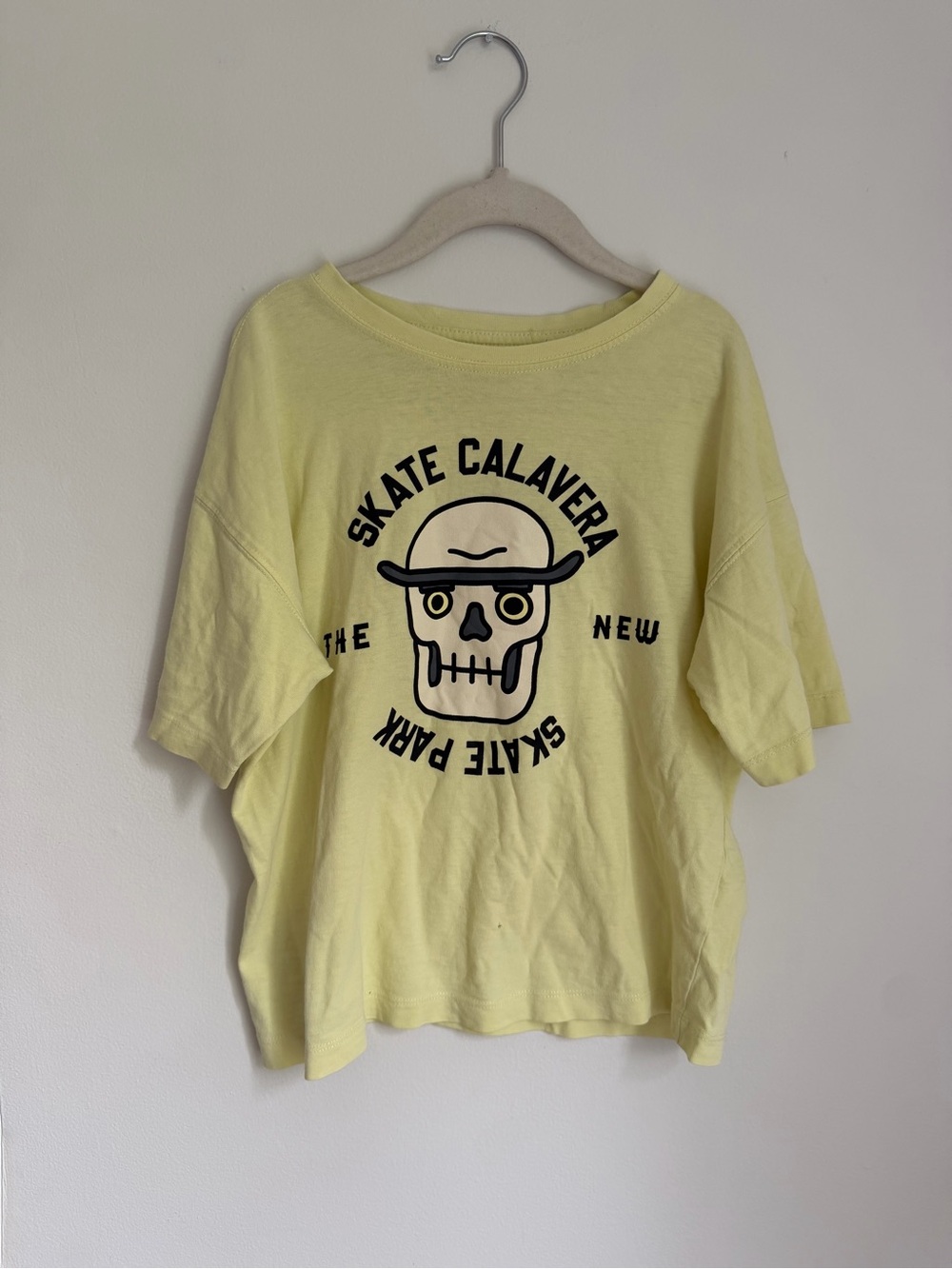 Zara ‘Skate Calavera’ Graphic Skull Tee (Size 7)